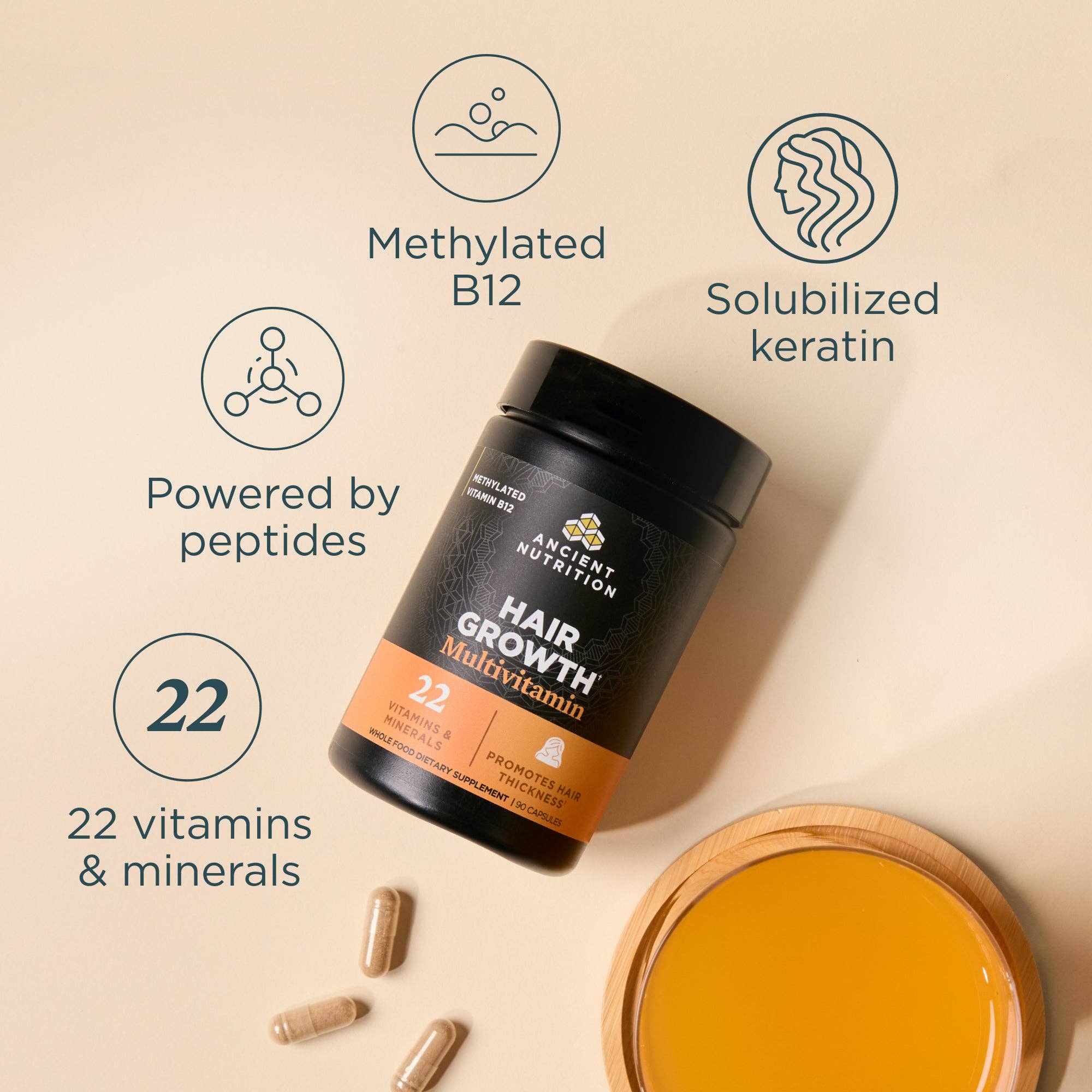 Hair Growth Multivitamin | Capsules (90 Capsules)