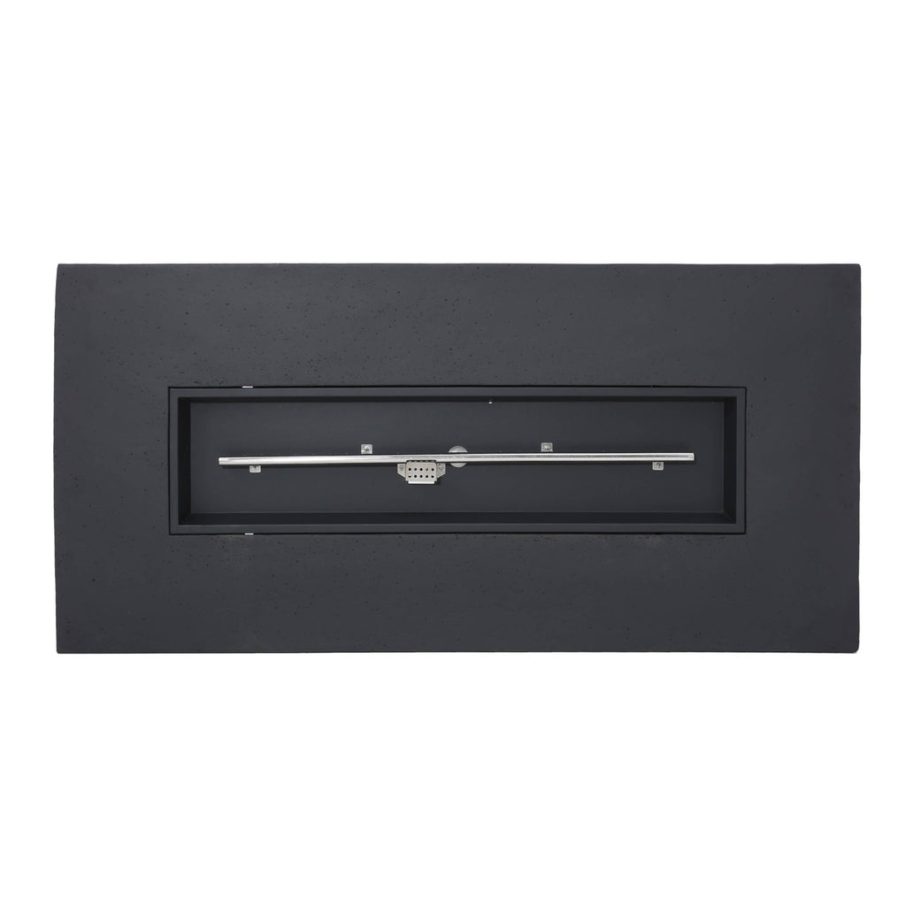 50,000 BTU Outdoor Fire Table Rectangular Dark Grey