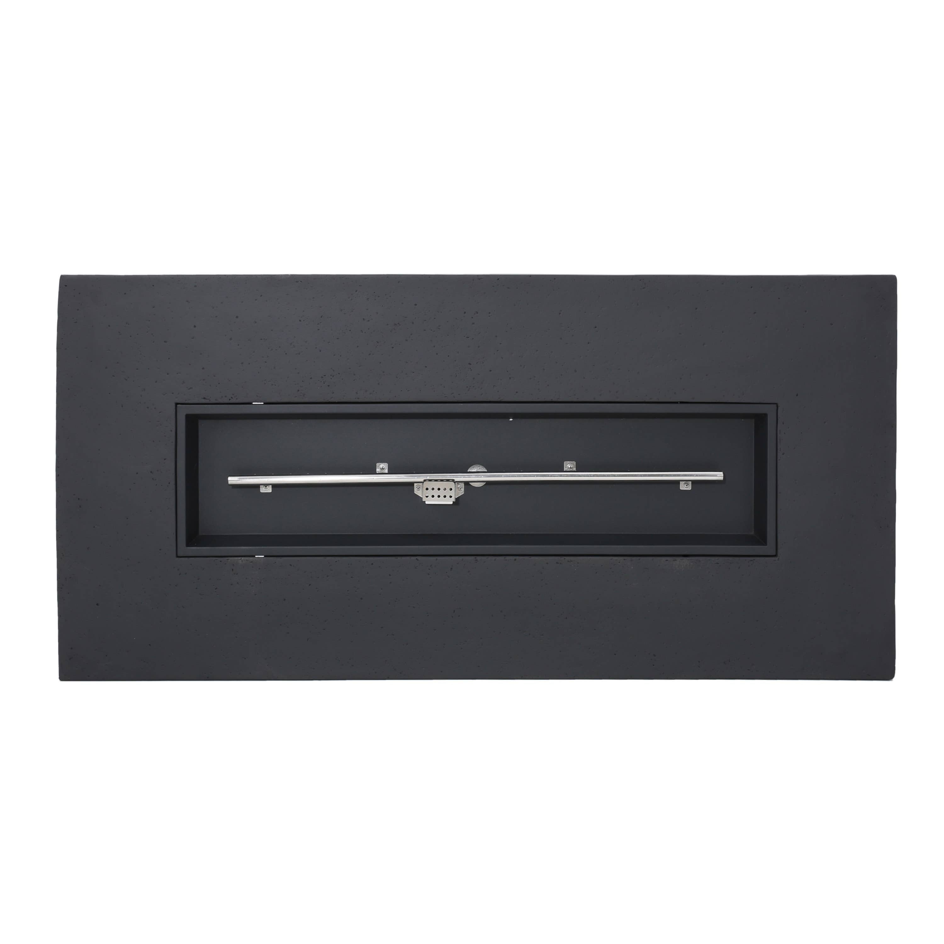 50,000 BTU Outdoor Fire Table Rectangular Dark Grey