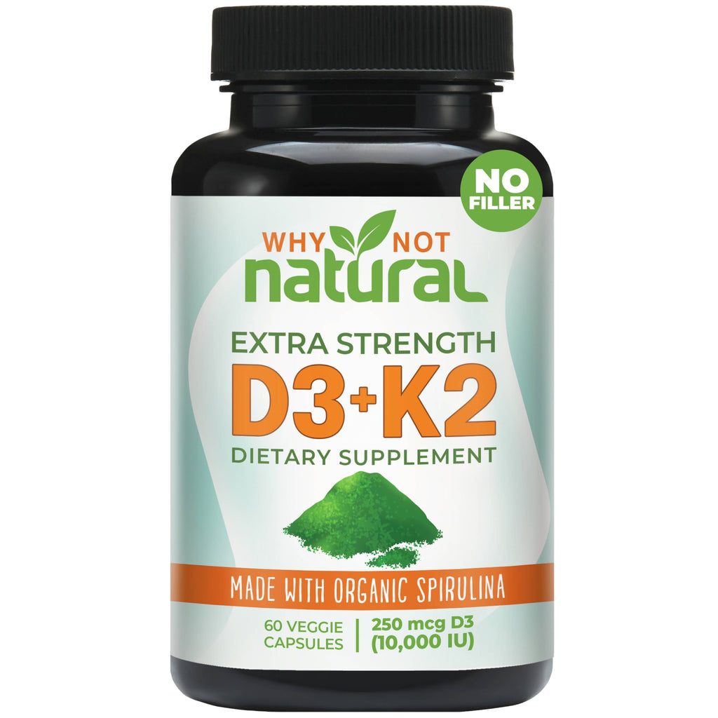 Vitamin D3 K2 (MK-7) with Organic Spirulina