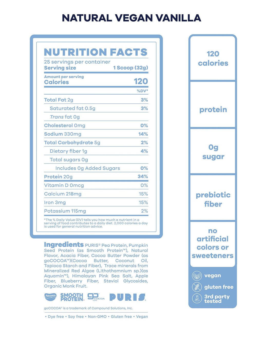 Natural vegan protein
