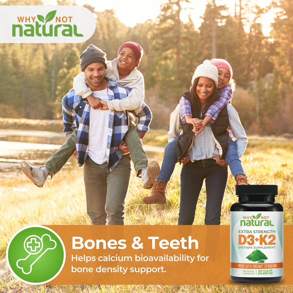 Vitamin D3 K2 (MK-7) with Organic Spirulina