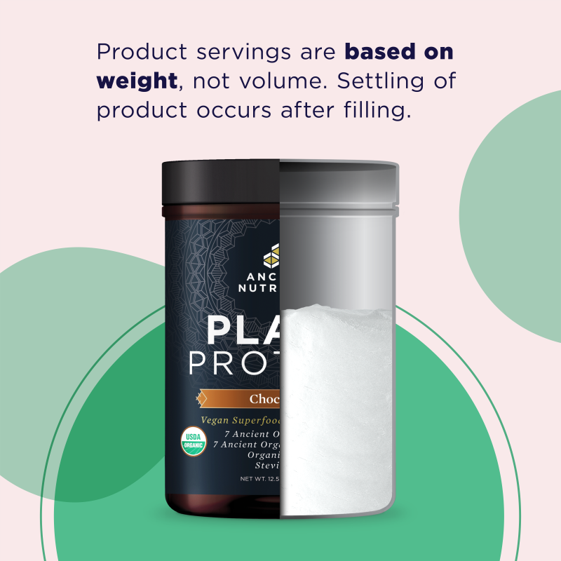Ancient Nutrition - Plant Protein - Chocolate -12 serving