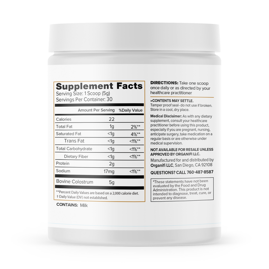 Organifi Colostrum -Immune-Supporting Calf-First Colostrum