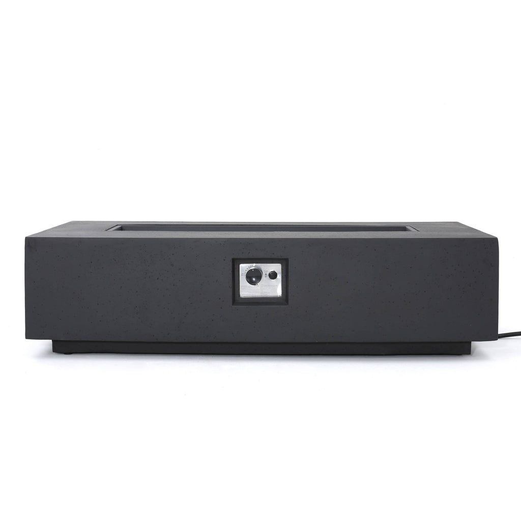 50,000 BTU Outdoor Fire Table Rectangular Dark Grey
