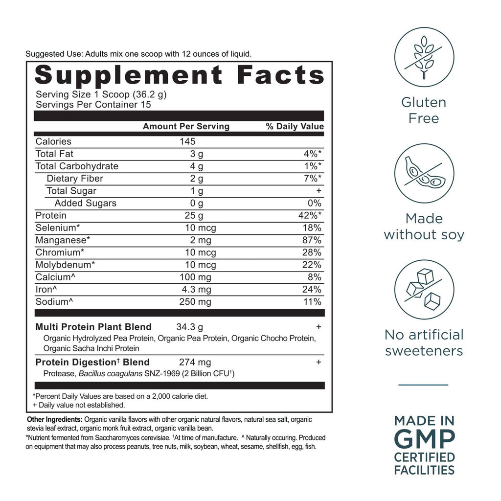 Multi Protein Plant Based | Powder Vanilla (15 Servings)