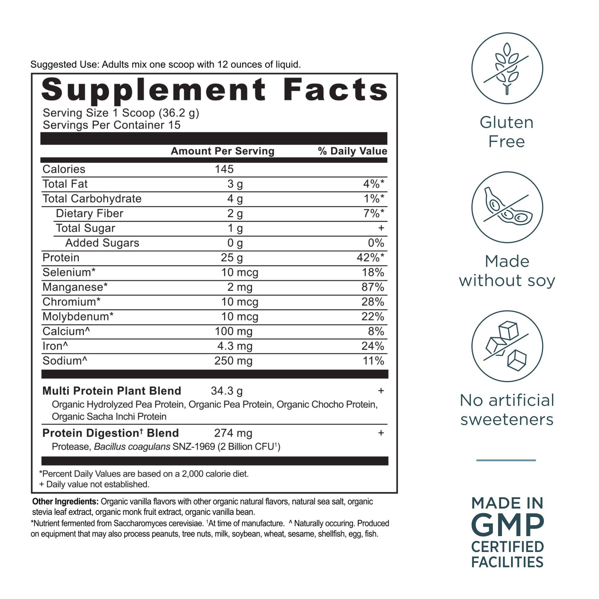 Multi Protein Plant Based | Powder Vanilla (15 Servings)