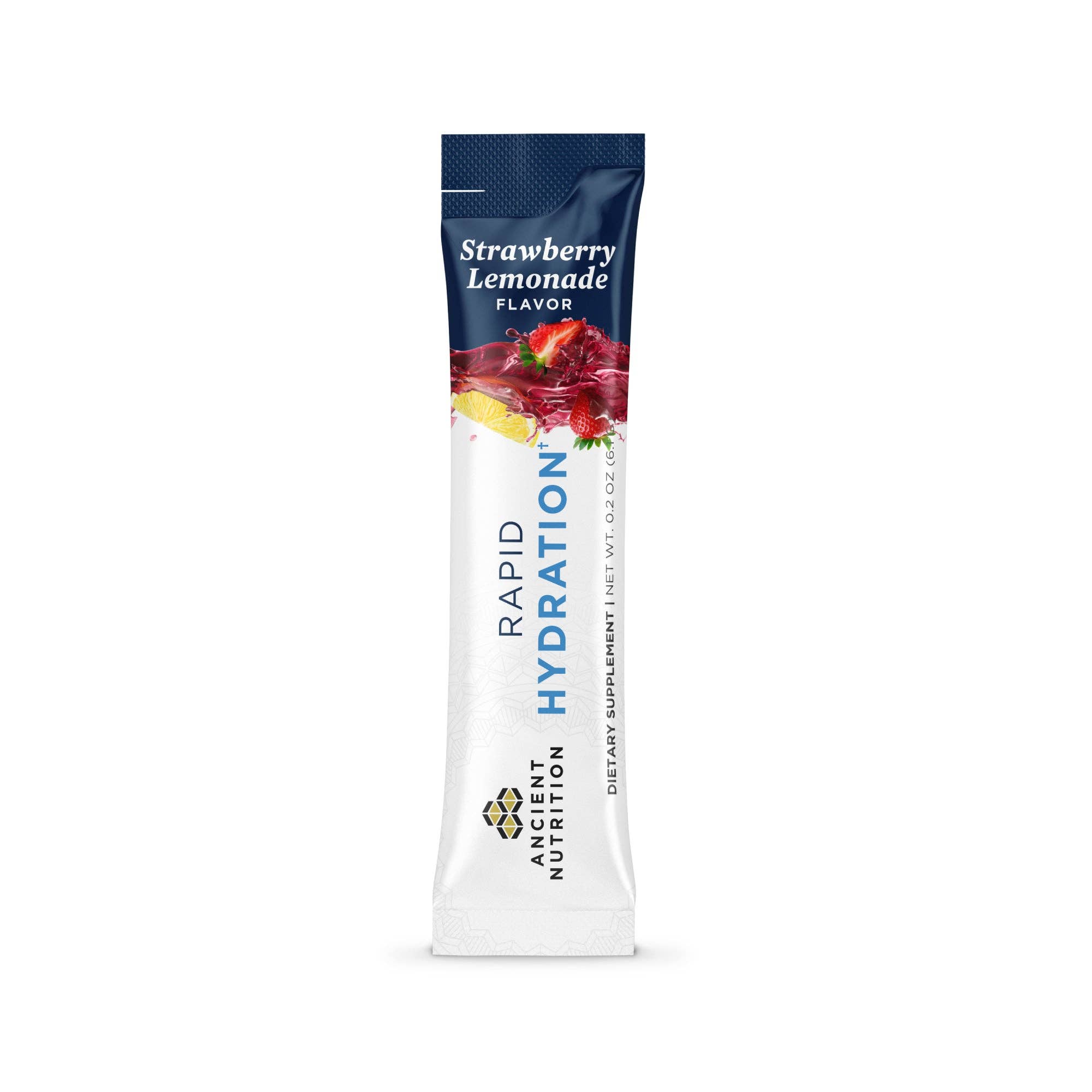 Rapid Hydration 15 Stick Packs | Powder Strawberry Lemonade Flavor (15 Servings)