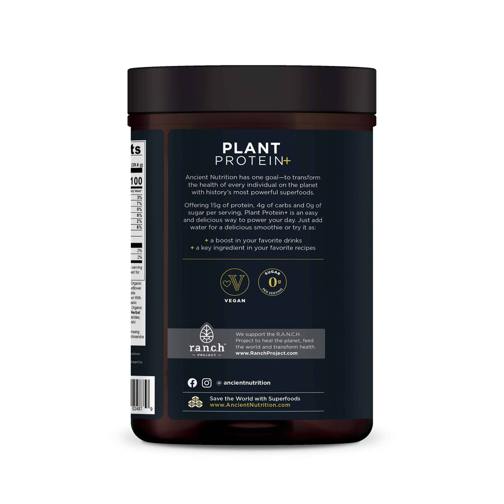 Ancient Nutrition - Plant Protein - Chocolate -12 serving